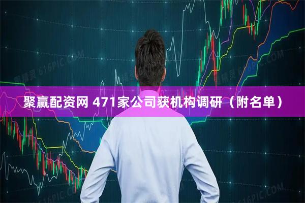 聚赢配资网 471家公司获机构调研（附名单）