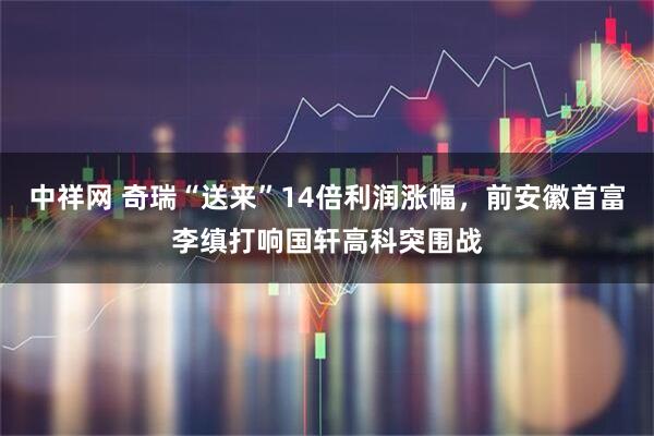 中祥网 奇瑞“送来”14倍利润涨幅，前安徽首富李缜打响国轩高科突围战